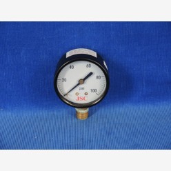 Pressure gauge, 0-100 psi, 2" face